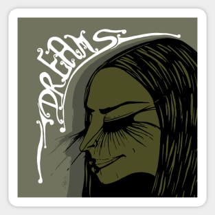 Dreams Army Green - Sticker